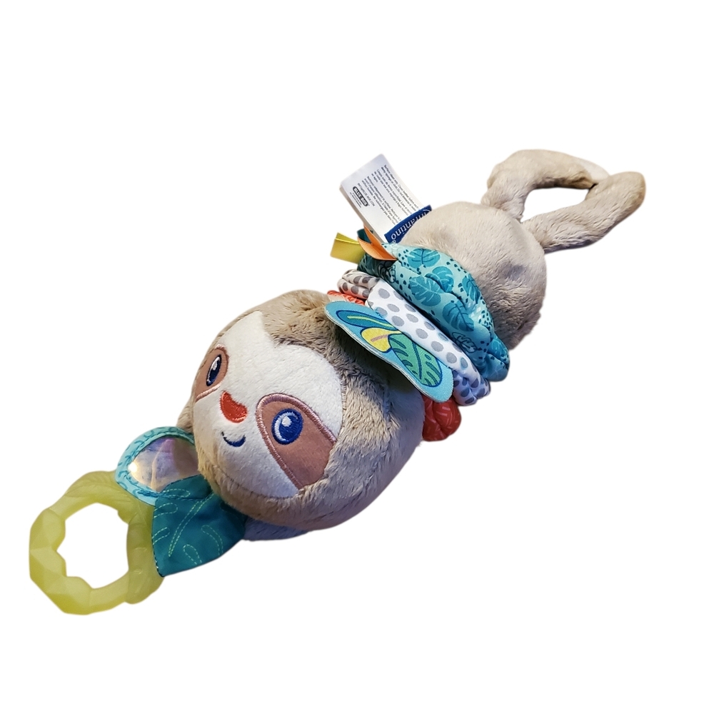 Infantino Music & Motion Pulldown Sloth musical plush‎ toy with Teether